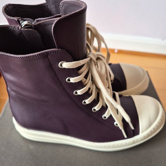 Rick Owens Purple Amethyst Bumper Sneakers Sz 39 - Picture 4 of 13